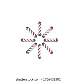 barber shop icon logo vector icon template