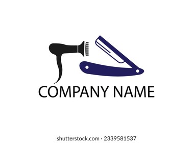 Barber shop icon logo vector icon
