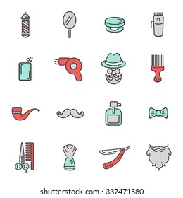 Barber Shop Icon Set