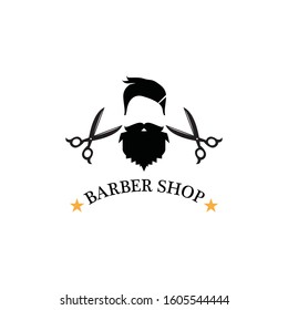 Barber shop icon and symbol template