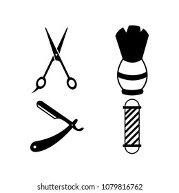 Barber shop icon vector