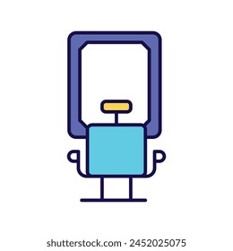 Icono de barbería con fondo blanco Vector ilustración de stock