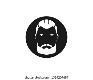 Barber shop isolated vintage label badge emblem.Vector illustration. - Vector
