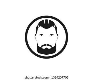 Barber shop isolated vintage label badge emblem.Vector illustration. - Vector