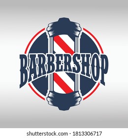 Barber Shop Labels, Banner, Logo Vector