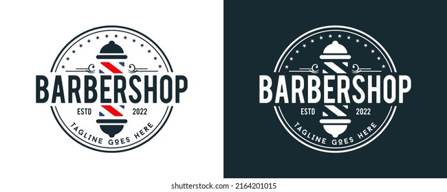 Barber Shop labels, banner, logo vector inspiration
