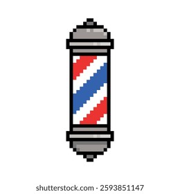 barber shop lights pixel art