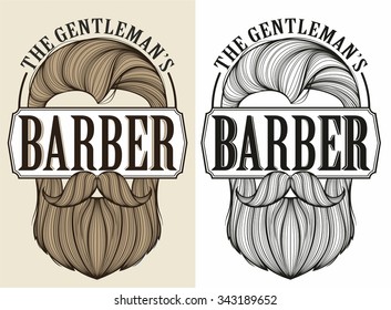 barber shop logo