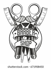 barber shop logo