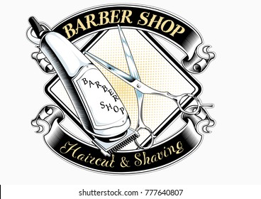 barber shop logo