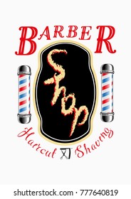 barber shop logo