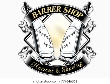 barber shop logo