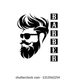 Barber Shop Logo Design Stock Vector (Royalty Free) 1313562254