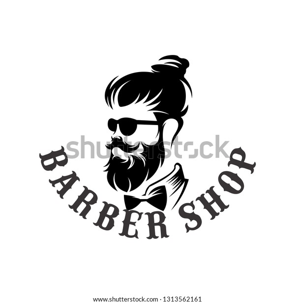 Barber Shop Logo Design Stock Vector (Royalty Free) 1313562161 ...