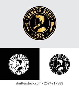 Barber Shop Logo Design illustration
