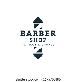 Barber shop Logo Design Template, Badges and Emblem