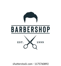 Barber shop Logo Design Template, Badges and Emblem