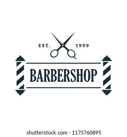 Barber shop Logo Design Template, Badges and Emblem