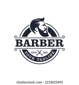 Barber Shop Logo design template