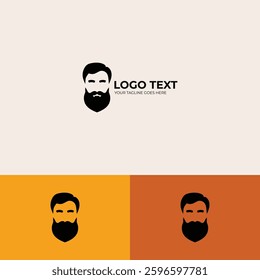 Barber shop logo design template