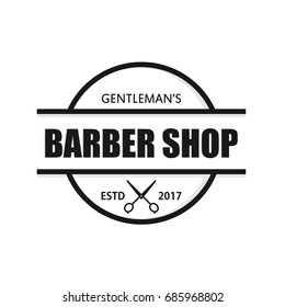 Barber shop logo design template