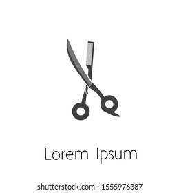 barber shop logo design, vector barber shop with a simple concept. suitable for business and others.