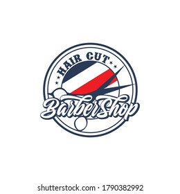 barber shop logo. design vector. emblem. flat