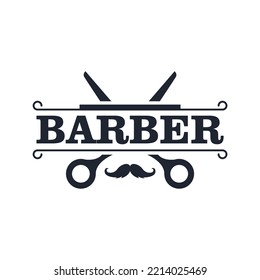 Diseño del logotipo de Barber Shop. plantilla de vector