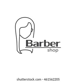 Barber shop, logo design, vector template EPS 10