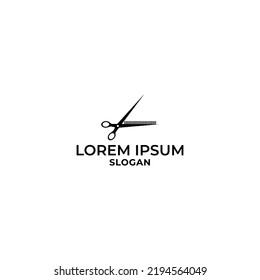 barber shop logo, barber equipment, simple icon logo