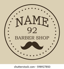 Barber shop logo icon