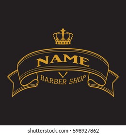 Barber shop logo icon
