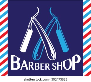 Barber Shop Logo Icon Vector