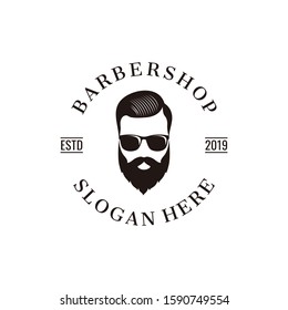 Barber Shop Logo Inspiration Fashion Model Stock Vector (Royalty Free ...