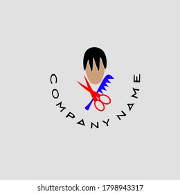 inspiración para el logotipo de barber shop.diseño plano.concepto de ilustración vectorial
