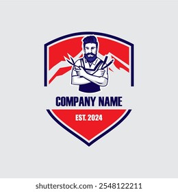 barber shop logo , scissors logo
