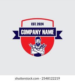 logotipo da barbearia, logotipo da tesoura