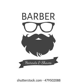 Barber shop logo template. 
