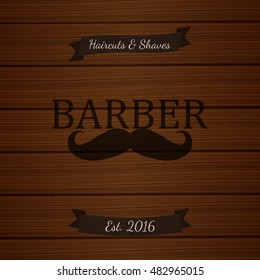 Barber shop logo template. 