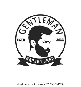 Barber Shop Logo Template Design