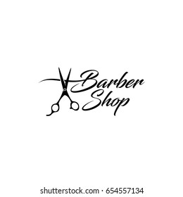 Barber Shop Logo Template Design