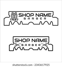 A barber shop logo vector