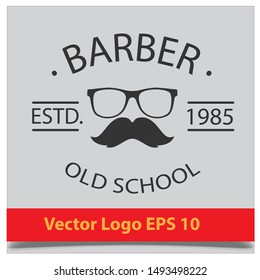 barber shop logo Vector EPS 10 design template
