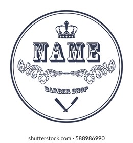Barber shop logo - vector icon