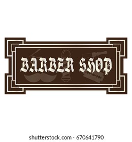 barber shop logo vector icon