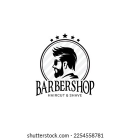 Barber Shop Logo Vector Template