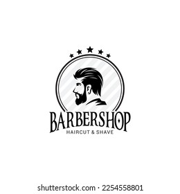 Barber Shop Logo Vector Template