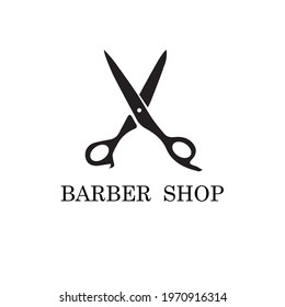 BARBER SHOP LOGO WITH VINTAGE RETRO STYLE