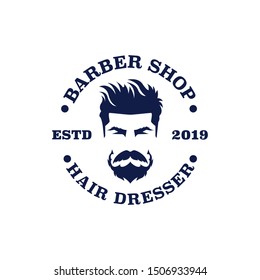 Barber shop logo for your company business or your design element 