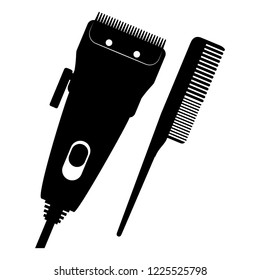 barber shop machine icon